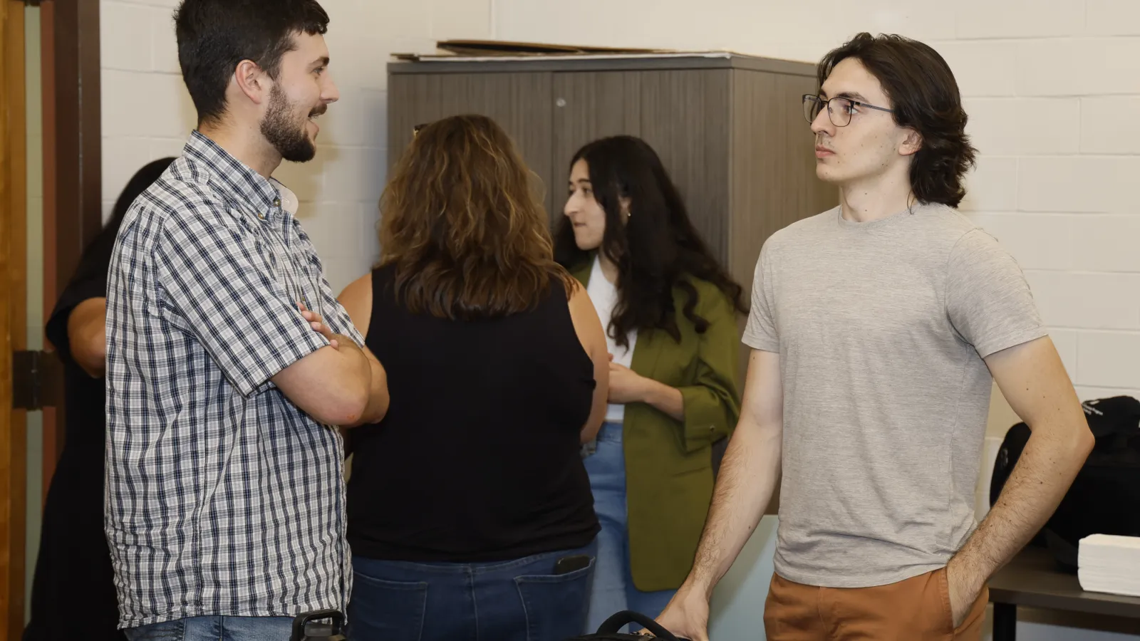 Students talking