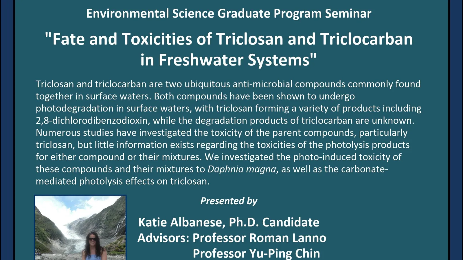 Katie Albanese Exit Seminar Poster