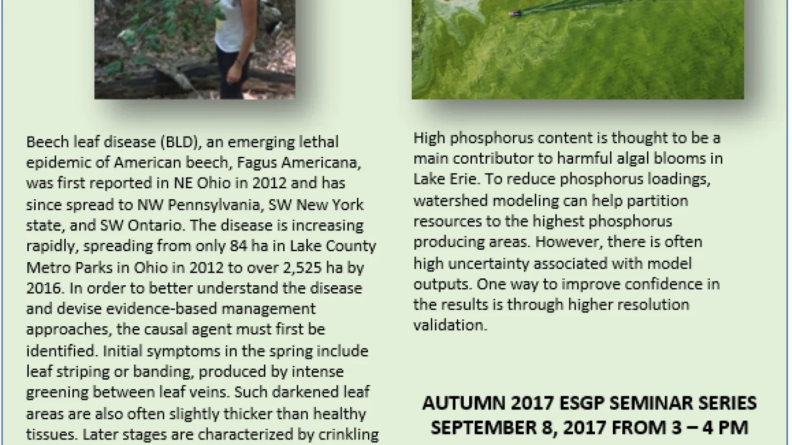 ESGP Seminar Photo AU 2017