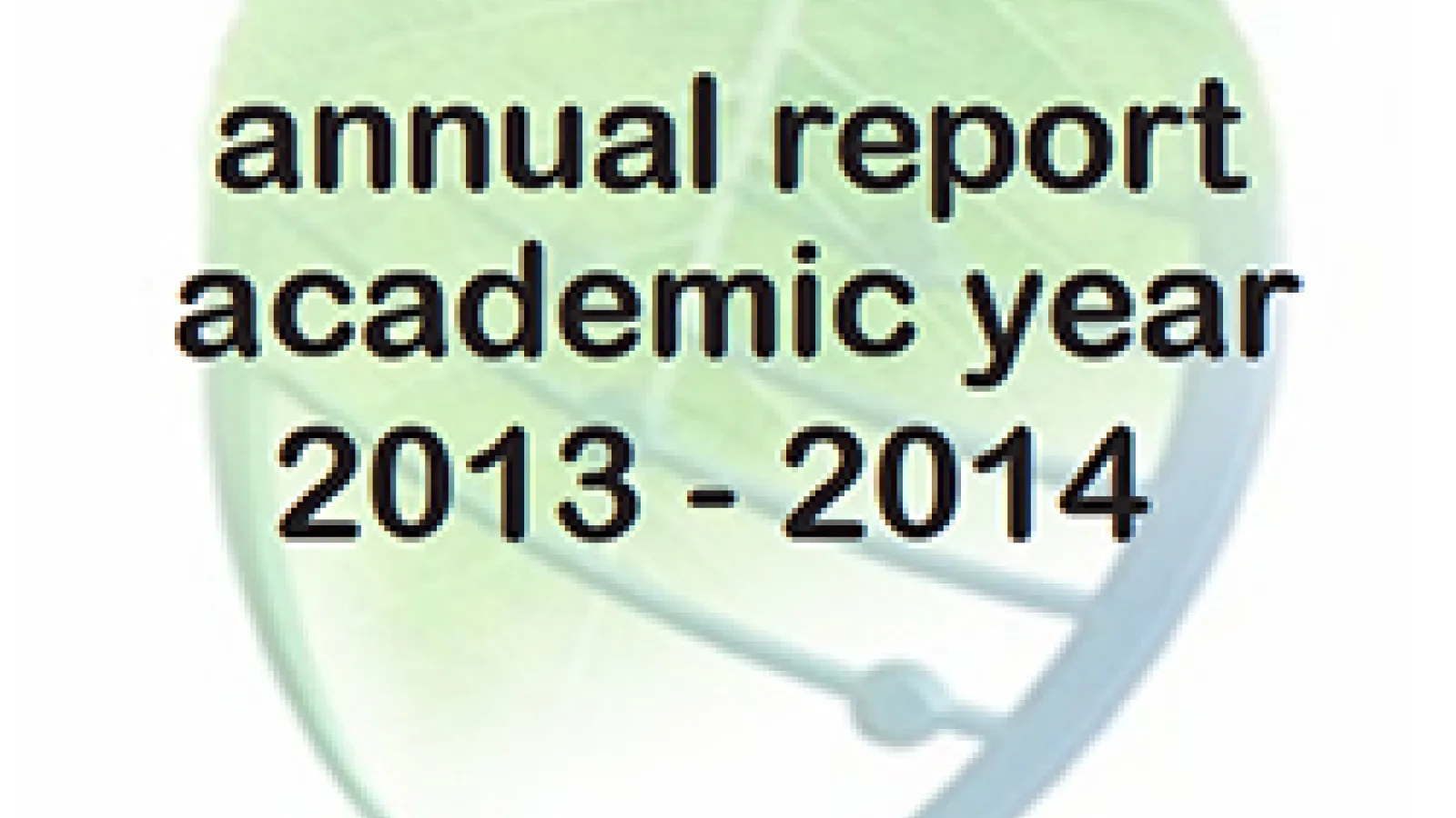 2013-14 Annual Report.