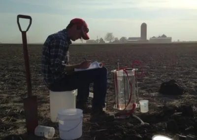 Reed Johnson doing research